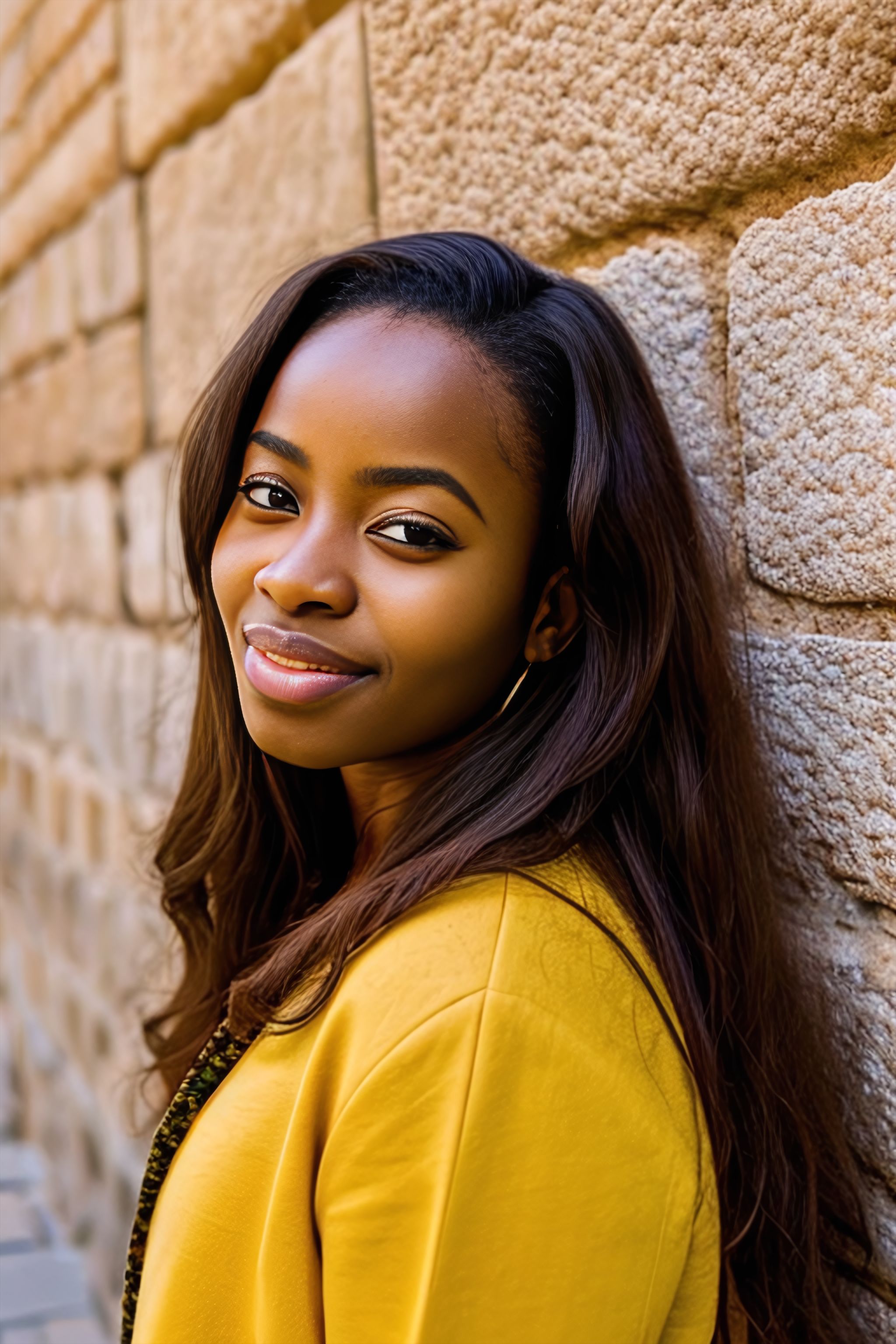 Portrait generated with Stable Diffusion.